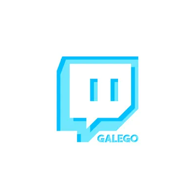 Logo de Twitch en Galego